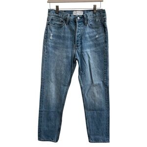 Aritzia Denim Forum The Ex-Boyfriend Jean Distressed 100% Organic Cotton Size 27